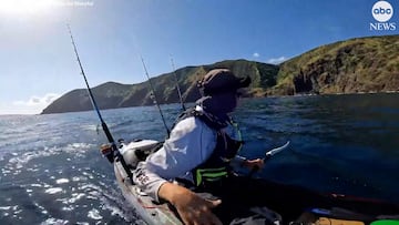Un piragüista es atacado por un tiburón blanco: la secuencia es fatídica