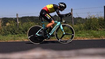 Wout van Aert durante el Tour de Francia.