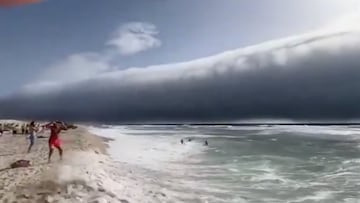 Tsunami de nubes en Portugal