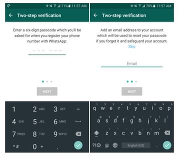 Introducción del código de 6 digitos