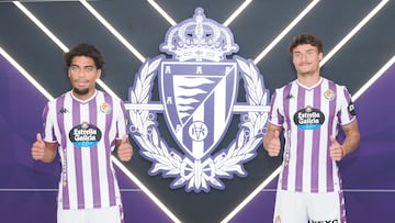Valladolid. 01/08/25. presentación de bueno y ponceau como nuevos jugadores del Real Valladolid. PHOTOGENIC