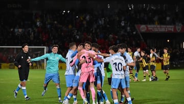El viento y los penaltis, aliados del Málaga