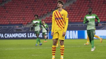 Trincao, en un momento del Ferencvaros-Barça.