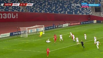 El gol con el que Pandev ha metido a Macedonia en su primera Eurocopa