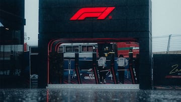 Lluvia en el 'paddock' de Zandvoort.