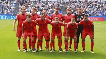 Once inicial de la Real Sociedad en el duelo frente al Deportivo en Riazor en el tercera jornada de LaLiga.