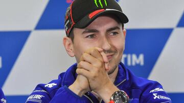 Jorge Lorenzo en la rueda de prensa de Mugello.