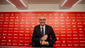 Monchi, en su comparecencia.