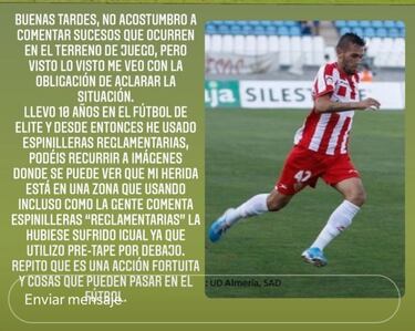 Aleix Vidal: “Siempre he usado espinilleras reglamentarias”