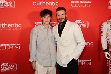 David Beckham y su hijo Cruz.