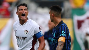 Thiago Silva, en los octavos ante el Inter.
