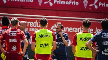 Fran Fernández, en un entrenamiento de esta semana.