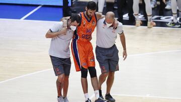 Joan Sastre, lesionado ante el Asvel.