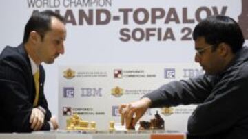 Topalov y Anand, dos excampeones del mundo que pretenden recuperar el título.