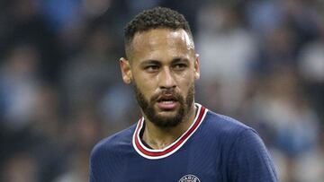 Neymar, durante un partido con el PSG.