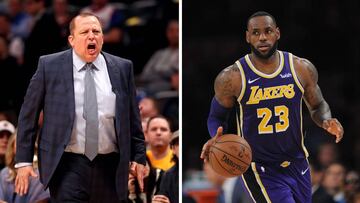 LeBron también quiere a Thibodeau como asistente de Lue