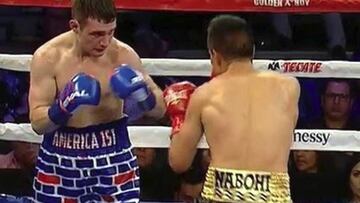 Un estadounidense reivindica el muro de Trump en un combate... y su rival mexicano le noquea