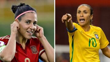 Vero Boquete y Marta, leyendas de España y Brasil.