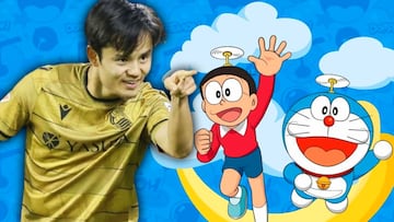 Doraemon y Nobita junto a Take Kubo