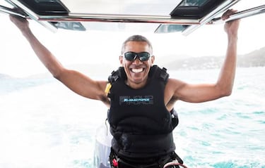 Obama vuelve a surfear