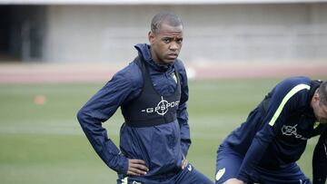 Diego Rolán entrenando.