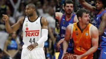 Marcus Slaughter y Andy Panko cuando jugaban en el Madrid y el Fuenlabrada, respectivamente.