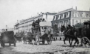 Fotografía de una calle de Madrid, España.