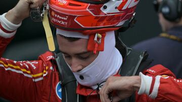 Charles Leclerc, en el GP de Brasil de F1.