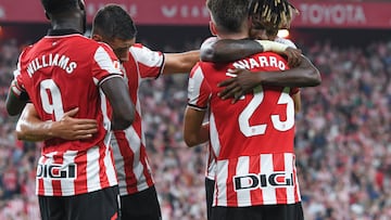 17/08/25 PARTIDO PRIMERA DIVISION LIGA EA SPORTS JORNADA 1 ATHLETIC DE BILBAO - SEVILLA FC
ROBERT NAVARRO GOL ALEGRIA