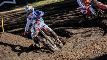 Jorge Prado, con la GasGas en el MXGP de Galicia.