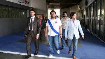Fernando Sanz, Abdullah Al Thani y Abdullah Ghubn, en 2010.