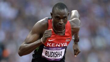 David Rudisha en la final de 800m en los Juegos Olímpicos de Londres.