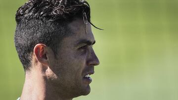 El delantero portugués de la Juventus, Cristiano Ronaldo, con su selección.