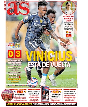 Las portadas de AS de junio