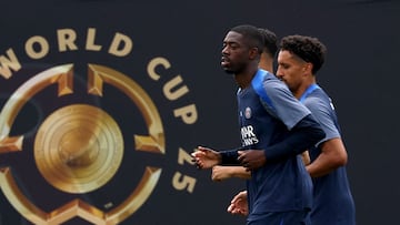 Entrenamiento del PSG.