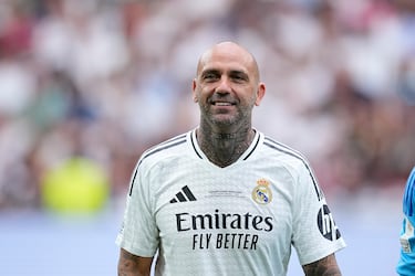 Raúl Bravo durante el partido benéfico de leyendas XII Corazón Classic Match Real Madrid-Borussia Dortmund.