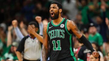 Kyrie Irving, durante un partido con Boston Celtics.