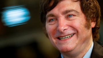 FILE PHOTO: Argentine congressman Javier Milei reacts during an interview in Buenos Aires, Argentina May 10, 2022. Picture taken May 10, 2022. REUTERS/Agustin Marcarian/File Photo