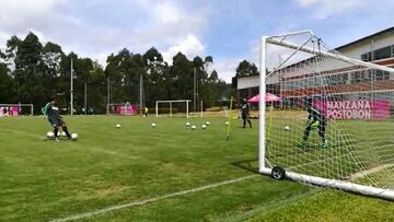 Camilo Vargas se entrena con Higuita en Nacional