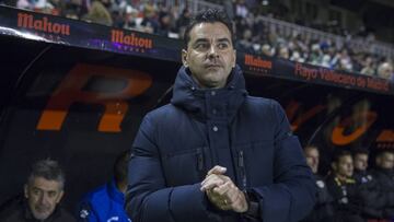 Míchel, entrenador del Rayo Vallecano.
