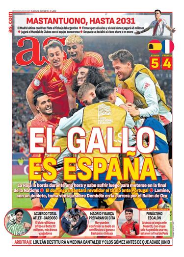 Las portadas de AS de junio