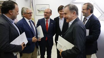 Ferando de Yarza López-Madrazo, Fernando de Yarza Mompeón, presidente de la Fundación Zaragoza 2032, Fernando Rodrigo, Juan Uguet, Carlos Iribarren y Ferando Sáinz de Varanda.