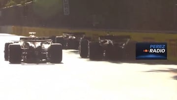 Así fue el accidente Sainz-Checo Pérez con el mexicano insultando por radio al español