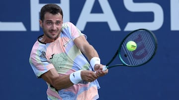 Pedro Martinez, contra Leandro Riedi en el US Open.