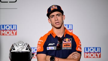 Pedro Acosta, en la rueda de prensa de Sachsenring.
