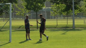 Rubiales se entrena a tope junto a Marchena en Krasnodar