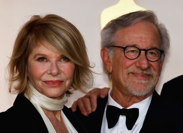 El director de 'Los Fabelmans', Steven Spielberg y su mujer Kate Capshaw.