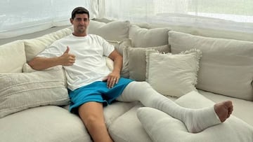 Courtois, portero del Real Madrid.