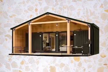 Amazon vende una casa de campo con porche delantero y paneles solares por menos de 12.000 dólares
