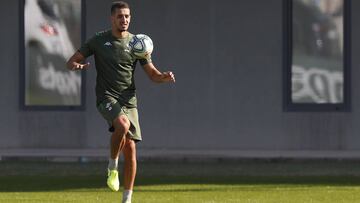 Feddal, en un entrenamiento.